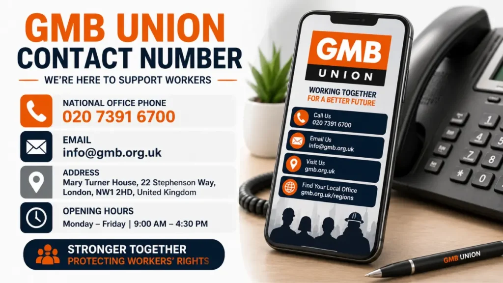 GMB Union Contact Number, Email & Office Details